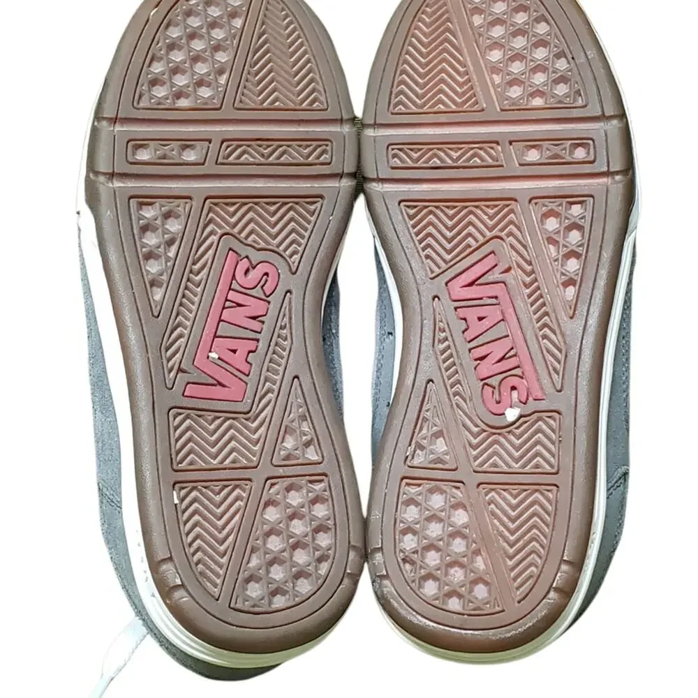 Vans Grey Suede Skater Fashion Street Wear Sneakers Shoes